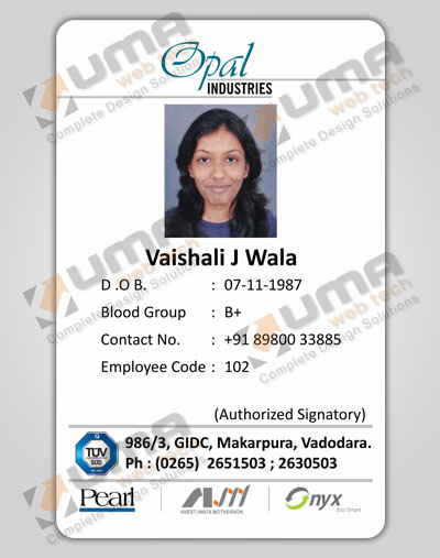 company id card templates